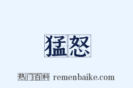 猛怒是什么意思的图片